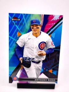 Anthony Rizzo /250 BLUE REFRACTOR 2021 Topps Finest MLB Chicago Cubs - Picture 1 of 2