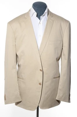 Colección Sean Jean Caqui Beige Algodón Blazer Abrigo Deportivo Chaqueta Parche en el Codo XXL Foto 1 de 4