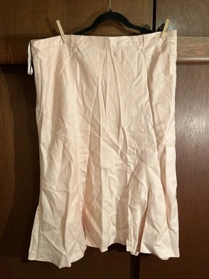 Ralph Lauren 女式亚麻裙粉色腮红桃色 18w — 第 1/4 张图片