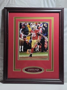 SAN FRANCISCO 49ERS VERNON DAVIS SIGNED FRAMED PHOTO 18X22 - Picture 1 of 6