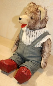 Vintage Teddy Bear Antique With Sound Function 50cm - Picture 1 of 9