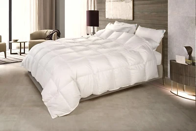 VAL DI SOLE Piumino Letto Una Piazza E Mezzo MADE in ITALY 200X215Cm in Piuma D’ - Immagine 1 di 4