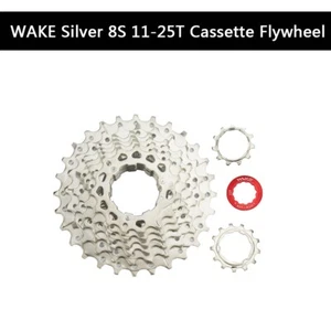 WAKE Silver 8S 11-25T Cassette Freewheel City Road Bicycle Bike  - Picture 1 of 1