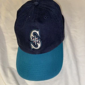 '47 Brand Seattle Mariners Adjustable CBlue Hat MLB recycled plastic Rare - Picture 1 of 9