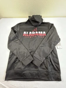 Alabama Crimson Tide Hoodie Mens Medium Black Spell Out Sweatshirt Brand New - Picture 1 of 6