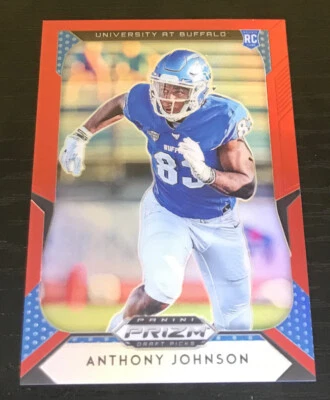 2019 Panini Prizm Draft Anthony Johnson Rookie Red Prizm - Buffalo - Image 1 of 2