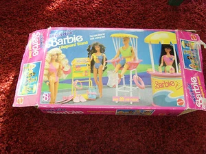 Wet'n Wild Barbie Lifeguard Stand BOX ONLY Mattel 1989 vintage fair con vintage - Bild 1 von 4
