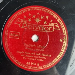 10" 78 RPM-Magda Hain/Rudi Schuriche-Immer und ewig trag ich im Herzen/48194 - Foto 1 di 4