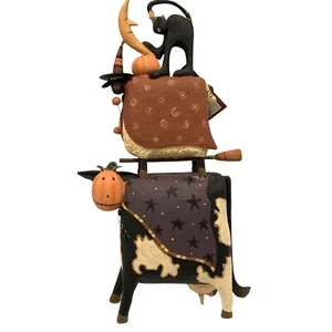 RARE williraye studio costume party halloween Pumpkin Cow Sheep Cat Stacked 2008 - Picture 1 of 15