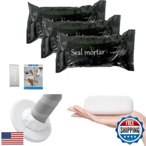 White Waterproof Duct Seal Putty (3 pcs), Moldable Plumbers Putty and Sealing - Picture 1 of 5