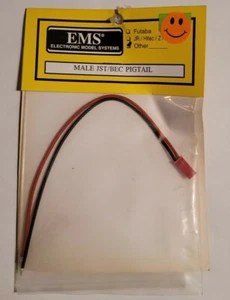 EMS Male JST BEC Pigtail Connector Rc Airplane Boat Car Helicopter EMO0154 - Picture 1 of 1