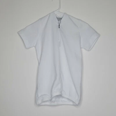 Camiseta deportiva de ciclismo Aero Tech Designs para niños talla L/XL blanca manga corta 1/4 cremallera Foto 1 de 4