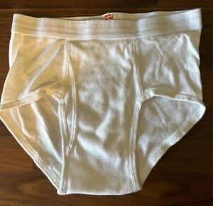 Vintage Hanes Men's Briefs Size 32 Underwear Red Stripe Soft