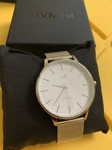 Brand New MVMT Boulevard 39mm Silver Slimline Wristwatch With Milanese Loop Band - Picture 1 of 4