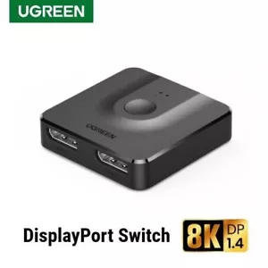 Ugreen DisplayPort DP 1.4 Switch Bi-Direction 8K Monitor Splitter Converter Hub - Picture 1 of 3