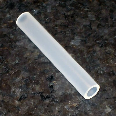 Tubo rígido de polipropileno, 3/8" OD x 1/4" ID x 2,5" de largo, tubo de plástico Foto 1 de 4