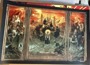 Gzregorz Domaradzki Gabz Lord Of The Rings Screen Print Variant Bottleneck - Picture 1 of 6