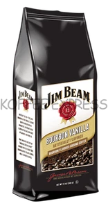 Café molido con sabor a bourbon vainilla bourbon Jim Beam Bourbon, 1 bolsa/12 oz - Imagen 1 de 4