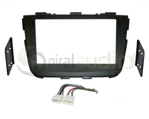 Kit de tablero de radio combo estándar y de gran tamaño 2DIN NEGRO SATINADO + arnés de cables K73 - Imagen 1 de 2