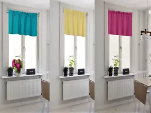 1 cenefa de bolsillo de varilla recta privacidad para ventana corta forrada opaca sólida RS9 - Imagen 1 de 27