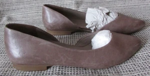 Women’s Paul Green Brown /Gray Leather Flat Shoes Size 5 1/2 UK/ 8 US - Picture 1 of 7