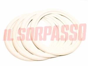 KIT 4 FASCE BIANCHE PER GOMME CERCHI DA 15 A.R GIULIETTA GT DUETTO GIULIA 2600 - Picture 1 of 2