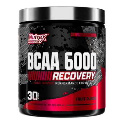 Nutrex BCAA 6000 Recovery Endurance Amino Acid Leucine Valine Isoleucine 30 Svgs - Image 1 of 4