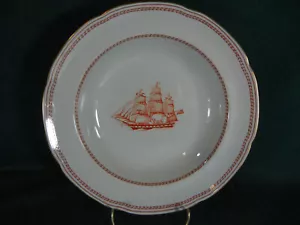 Zuppiera/e con cerchio diametro 8 3/4" Copeland Spode Red Trade Winds W128 - Foto 1 di 5