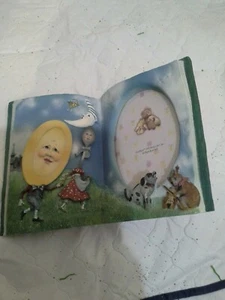 Wong Intr. Vintage Nursery Porcelain Hey Diddle Diddle Open Book Frame 3.5x4!!! - Picture 1 of 5
