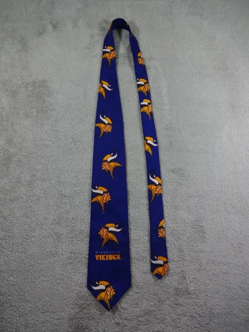 Minnesota Vikings Neck Tie NFL Gameday Made In USA Purple 90s Cover