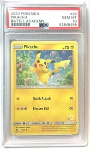2020 Pokémon Battle Academy #30 PIKACHU PSA GEM MINT 10 (52648458) - Picture 1 of 2