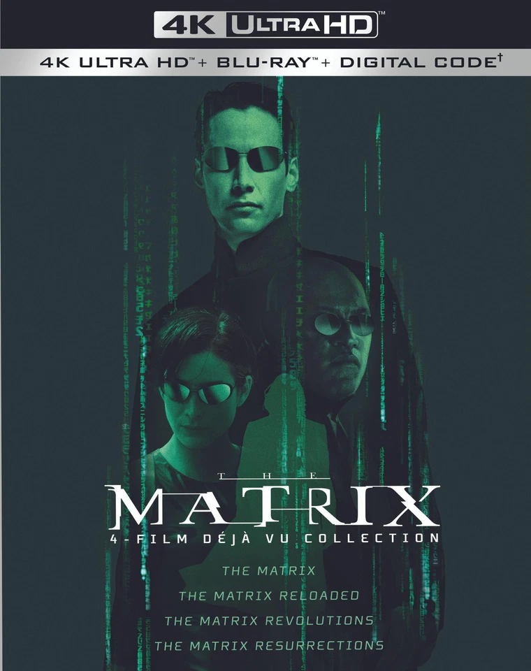 MATRIX 4-FILM DEJA VU COLLECTION *2022* / NEW Region A 4K UHD Blu-ray - Image 1 of 1