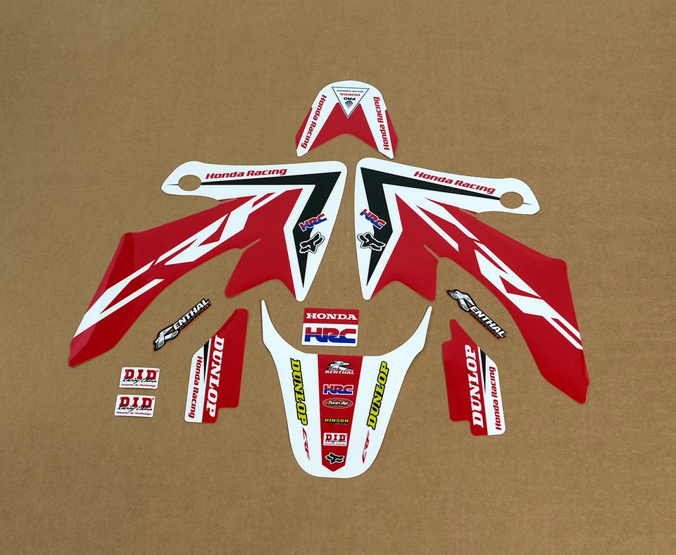 2004 - 2012 HONDA CRF 50 GRAPHICS CRF50 RED / BLACK MOTOCROSS STICKER DECALS KIT - Image 1 of 1