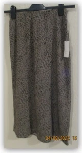 Women's Slip A-Line Midi Skirt - A New Day XSMALL Brown Print Light Weight - Picture 1 of 3