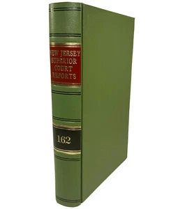 New Jersey NJ Superior Court Case Reports Volume 162 Law Hardcover Text Book - Picture 1 of 5