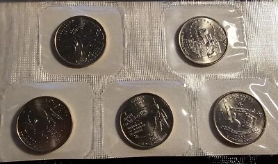 2002-D STATEHOOD QUARTERS IN ORIGINAL MINT SET CELLO PACK - FREE SHIPPING - Image 1 of 2