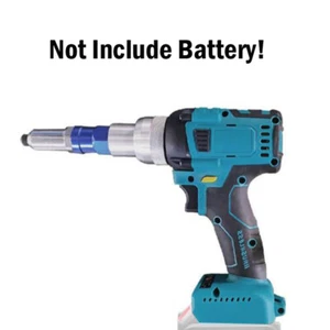 Brushless Cordless Electric Rivet Gun Drill Tool 2.4-4.8mm For Makita Battery18V - Picture 1 of 4