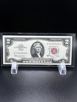 1963 A-$2 Dollars bill very nice bill near uncirculated . - Image 1 of 2