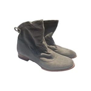 Clarks Alba Evie Grey Suede Leather Ankle Boots Womens Size 9.5M - Picture 1 of 12