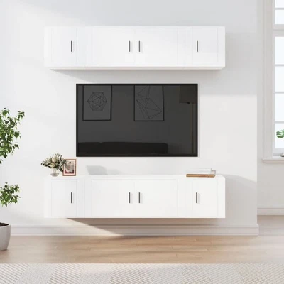 Set de Muebles para TV Armarios Aparadores 6 pzas Madera Contrachapada vidaXL - Imagen 1 de 3