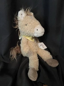 NEW Bunnies by the Bay Pony Boy Horse Light Brown Plush Yellow Bandana 2022 - Picture 1 of 4