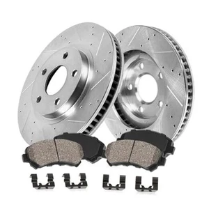  Front Brake Kit For 2003 2004 2005 2006 ACURA MDX Drilled and Slotted Brake  - Picture 1 of 6