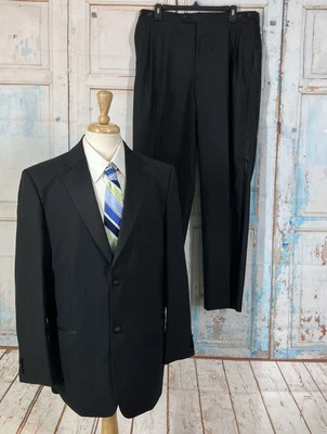 Giorgio Cerruti Paris SBX2 Tuxedo Black Size 42L Pants 36X32 - image 1 of 4