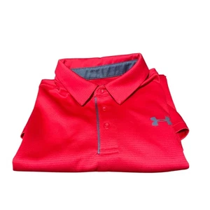 Under Armour Herren Poloshirt rot XL / TG / 2G Loose, Suelto, Fit HeatGear Lightw - Bild 1 von 9