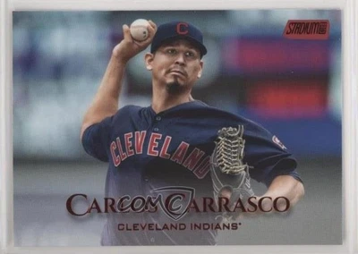 2019 Topps Stadium Club Red Foil Carlos Carrasco #37 - Image 1 of 2