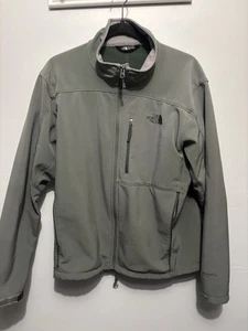 North Face Herren Apex Barrier Softshell Olivgrün Jacke Größe L LESEN - Bild 1 von 6