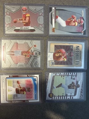 Jayden Daniels Rookie Card Lot Of 6 Inserts Included Washington Comanders JD3 - Image 1 of 2