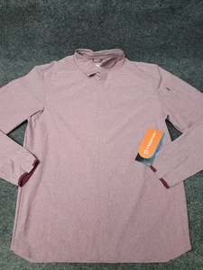 Merrell Lightweight Trekking Shirt Mens Medium Purple Long Sleeve Outdoor Hiking - Picture 1 of 10