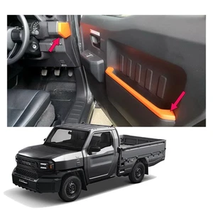 Panel Inner Door Trim Cover Orange 4pc Fits Toyota Hilux Champ Truck 2023 - '25 - Picture 1 of 6