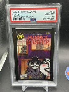2024 Puppet Master 35th Anniversary Dynamite Illustrated Blade Card PSA 10 - Picture 1 of 2